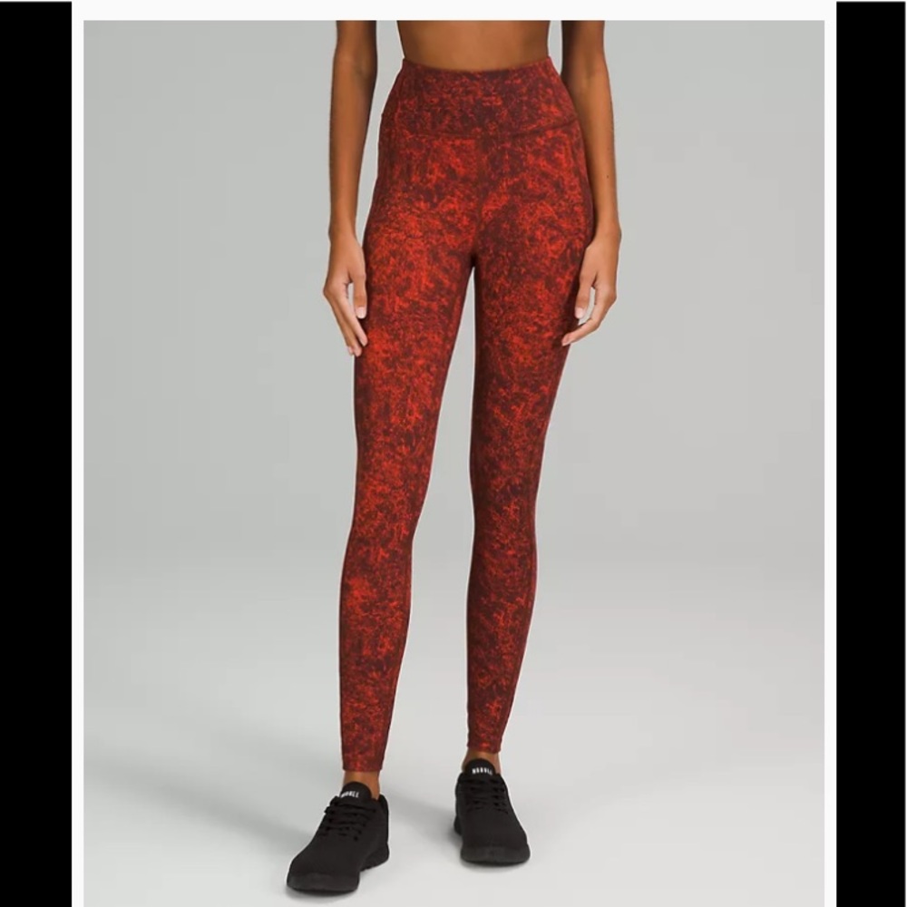 Lululemon Printed Gray/White Pattern High-Rise Ti… - image 2